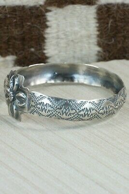 Navajo Sterling Silver Bangle Cuff - Tim Yazzie