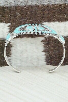 Zuni Turquoise & Sterling Silver Bracelet - Nathaniel Nez