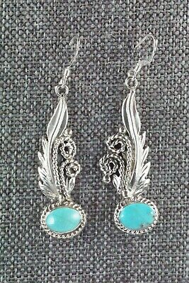 Navajo Turquoise & Sterling Silver Earrings - Bobby Platero