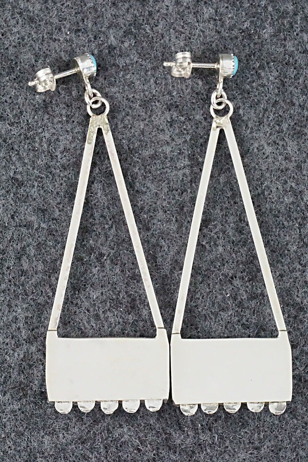 Turquoise & Sterling Silver Earrings - Ashley Laate