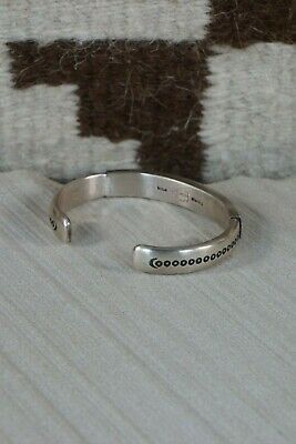 Navajo Sterling Silver Bracelet - Calvin Martinez - High Lonesome Trading