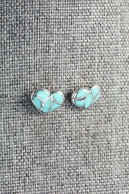Turquoise & Sterling Silver Earrings - Thurza Leekya