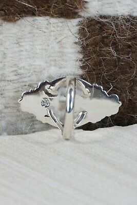 Navajo Turquoise & Sterling Silver Ring - Daniel Benally - Size 10.25