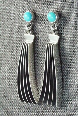Turquoise & Sterling Silver Earrings - James Bahe