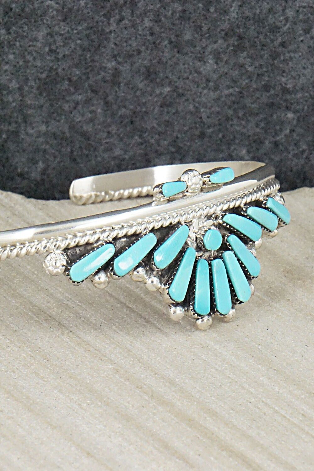 Turquoise & Sterling Silver Bracelet - Carlene Hattie