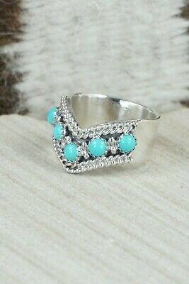 Turquoise & Sterling Silver Ring - Thomas Yazzie - Size 6.25