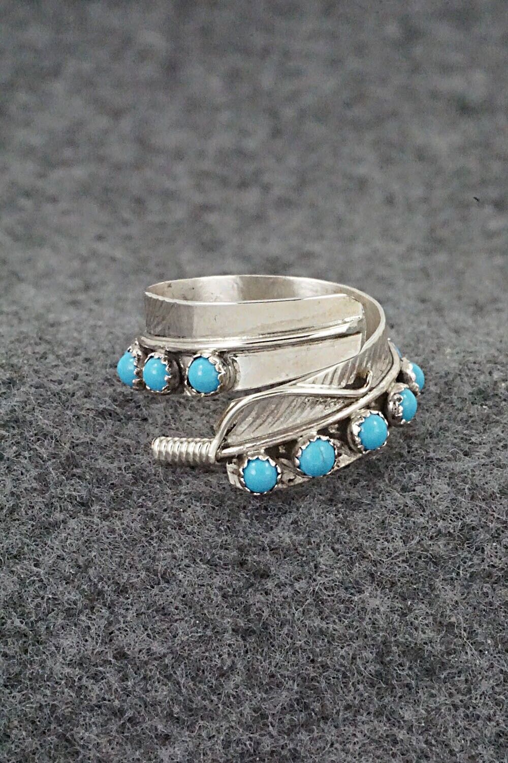 Turquoise & Sterling Silver Ring - Aaron Davis - Size 7.5