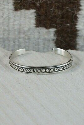 Navajo Sterling Silver Bracelet - Bruce Morgan - High Lonesome Trading