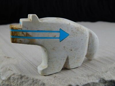 Bear Zuni Fetish Carving - Bernard Laiwakete - High Lonesome Trading