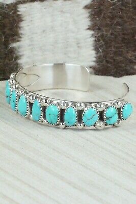 Turquoise & Sterling Silver Bracelet - Darlene Begay