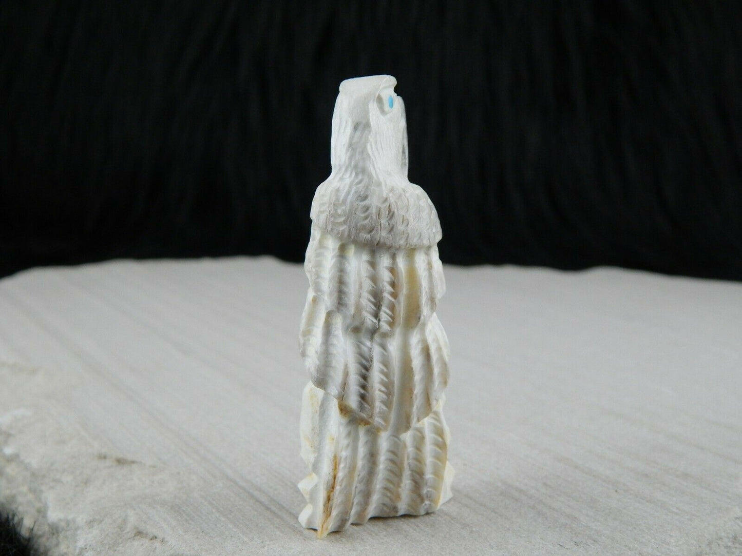 Eagle Zuni Fetish Carving - Jerrold Lahaleon - High Lonesome Trading