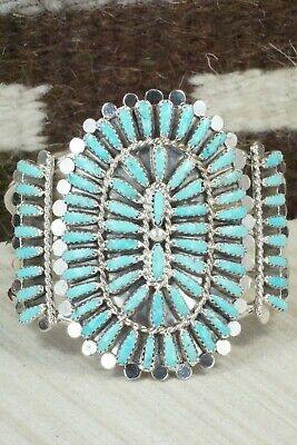 Turquoise & Sterling Silver Squash Blossom Set - Lavell Byjoe - High Lonesome Trading