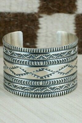 Navajo Sterling Silver Bracelet - Leonard Maloney