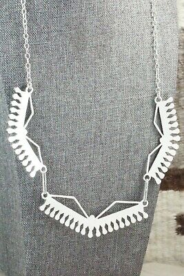 Turquoise, Coral & Sterling Silver Necklace - Fadrian Bowannie
