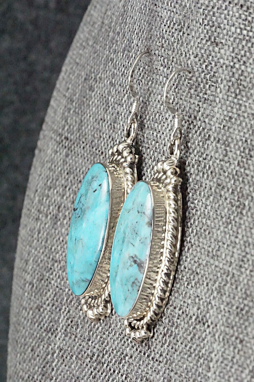 Turquoise & Sterling Silver Earrings - Gregg Yazzie