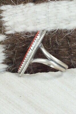 Spiny Oyster and Sterling Silver Ring - Selina Warner - Size 6