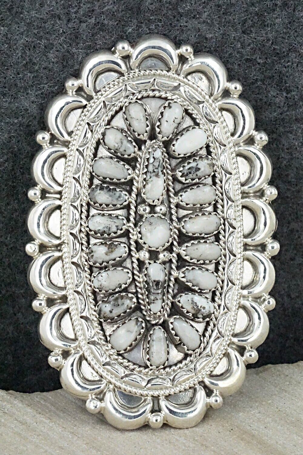 White Buffalo & Sterling Silver Ring - Jaz Wilson - Size 8.5