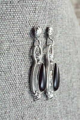 Onyx & Sterling Silver Earrings - Verley Betone
