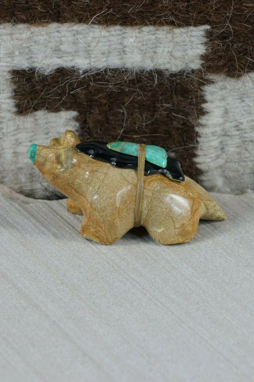 Badger Zuni Fetish Carving - Enrike Leekya - High Lonesome Trading