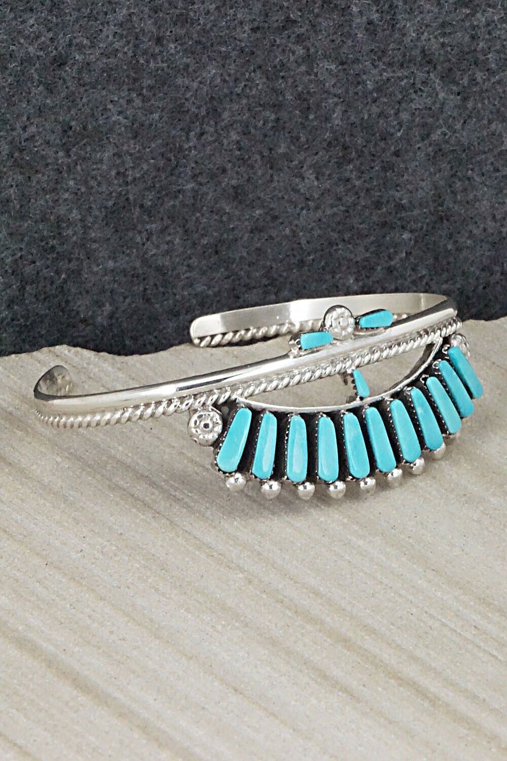 Turquoise & Sterling Silver Bracelet - Carlene Hattie