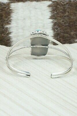 Turquoise, Coral & Sterling Silver Bracelet - Michael Calladitto