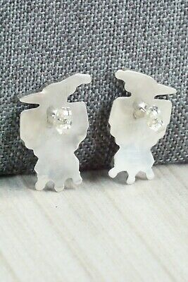 Multi Stone Inlay & Sterling Silver Earrings - Fabian Cellicion - High Lonesome Trading