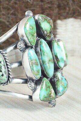 Turquoise & Sterling Silver Bracelet - Raymond Delgarito - High Lonesome Trading