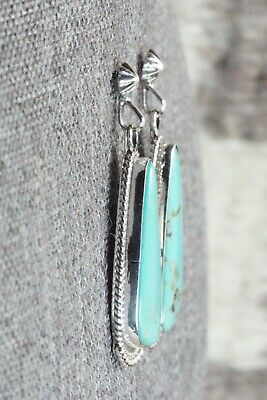 Turquoise & Sterling Silver Earrings - Verley Betone