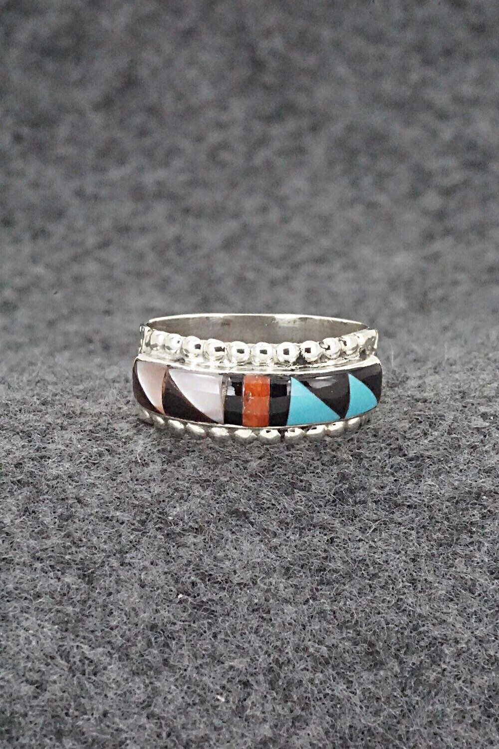 Multi Stone & Sterling Silver Ring - Rebecca Sheyka - Size 7.25