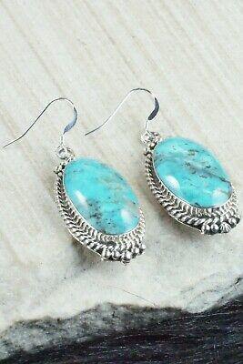 Turquoise & Sterling Silver Earrings - Greg Yazzie - High Lonesome Trading