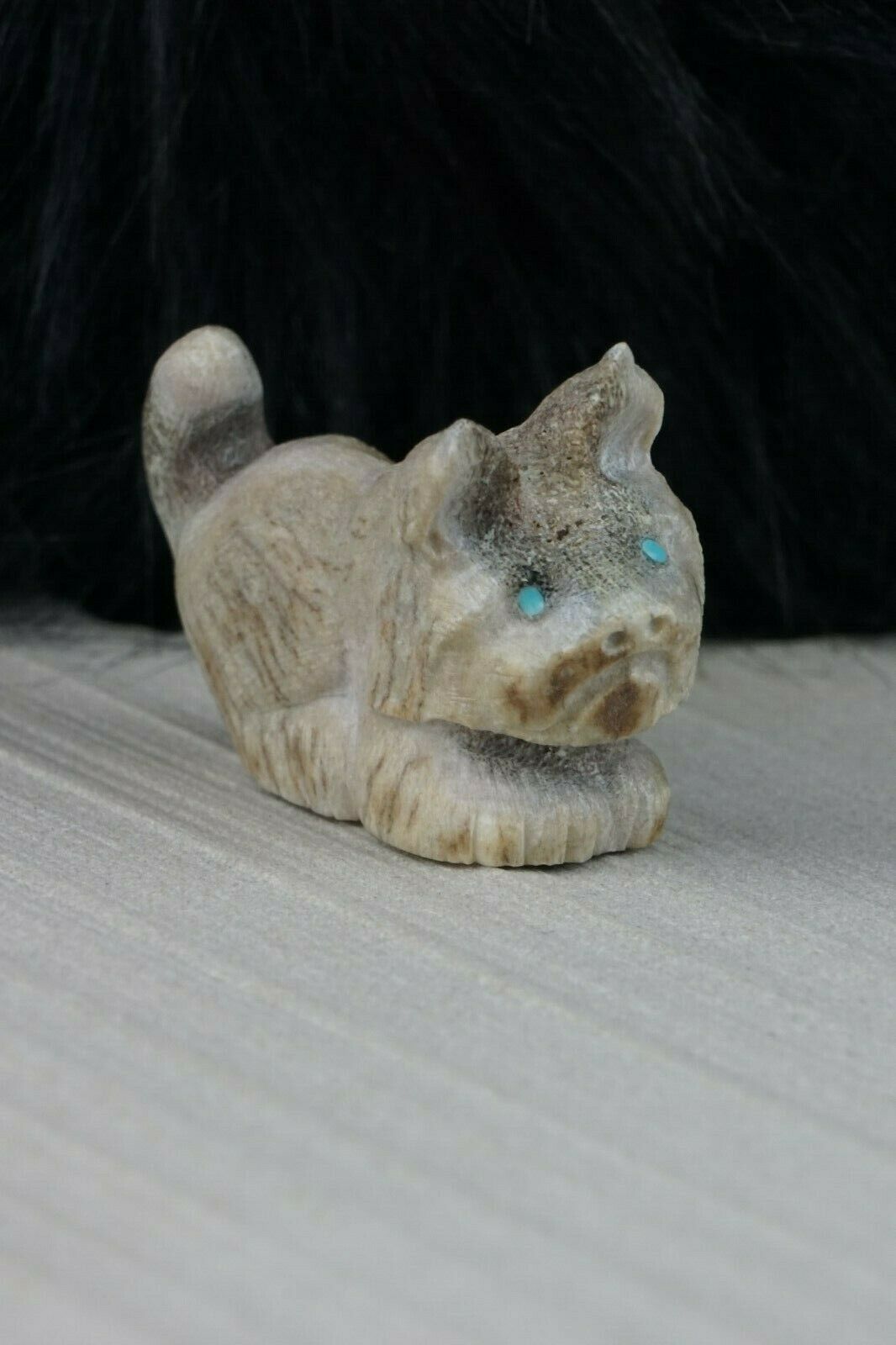 Dog - Zuni Fetish - Maxx Laate - Zuni Dog Carving - Native American - High Lonesome Trading