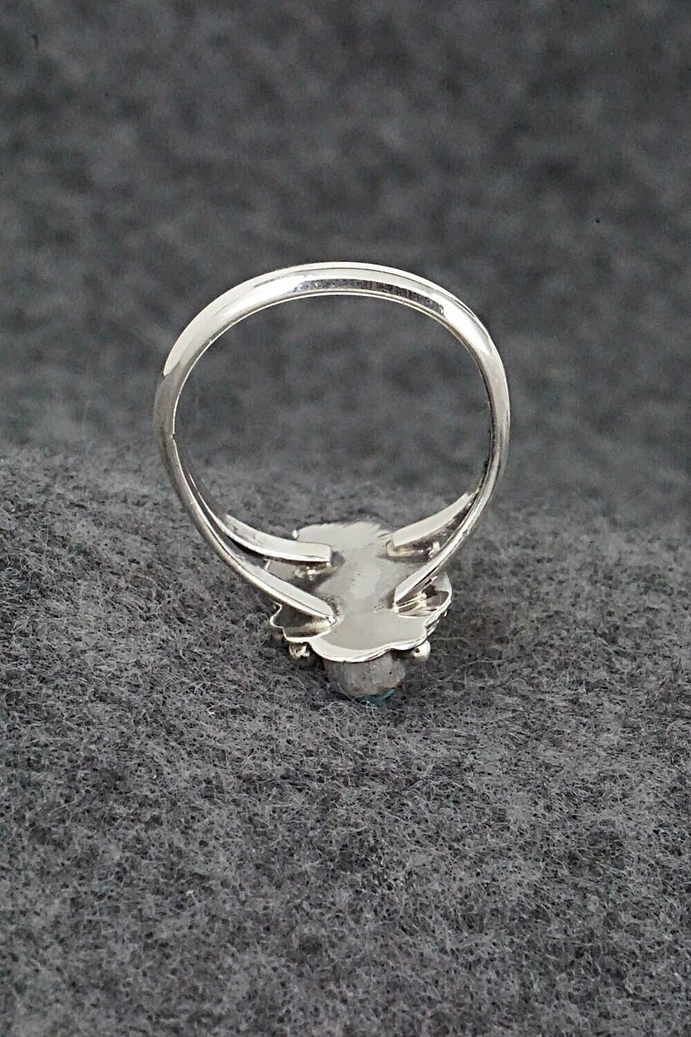 Turquoise & Sterling Silver Ring - William Begay - Size 7.75