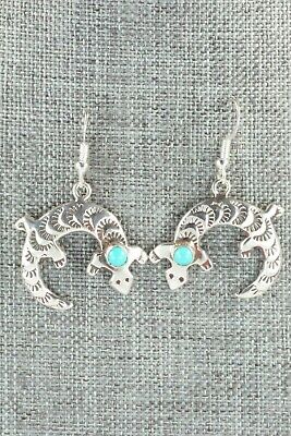 Turquoise & Sterling Silver Earrings - Mildred Parkhurst