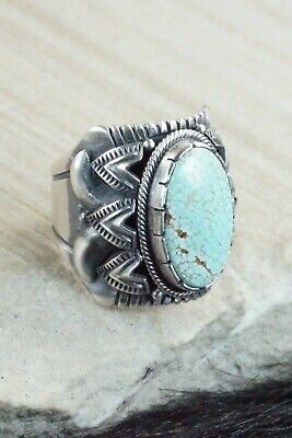 Turquoise & Sterling Silver Ring - Derrick Gordon - 10