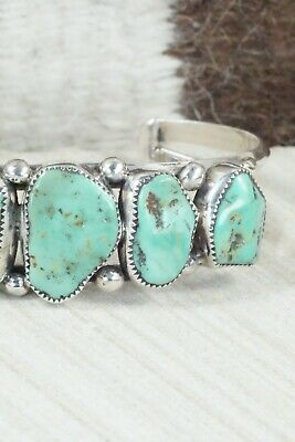 Turquoise and Sterling Silver Bracelet - Pricilla Reeder