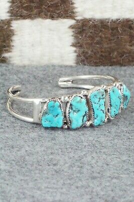 Turquoise and Sterling Silver Bracelet - Pricilla Reeder