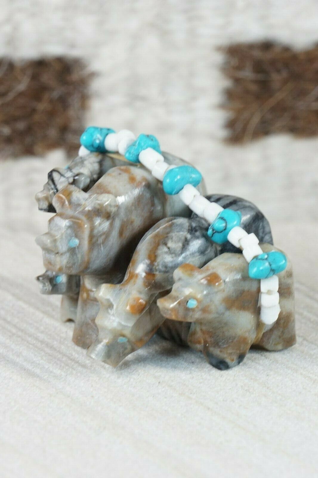 Bear Zuni Fetish Carving - Tim Lementino - High Lonesome Trading