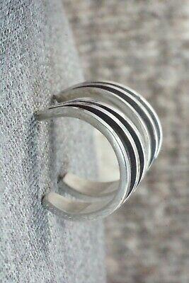 Sterling Silver Hoop Earrings - Tom Hawk - High Lonesome Trading