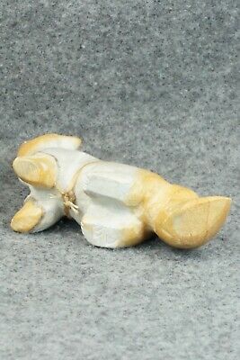 Wolf Zuni Fetish Carving - Enrike Leekya