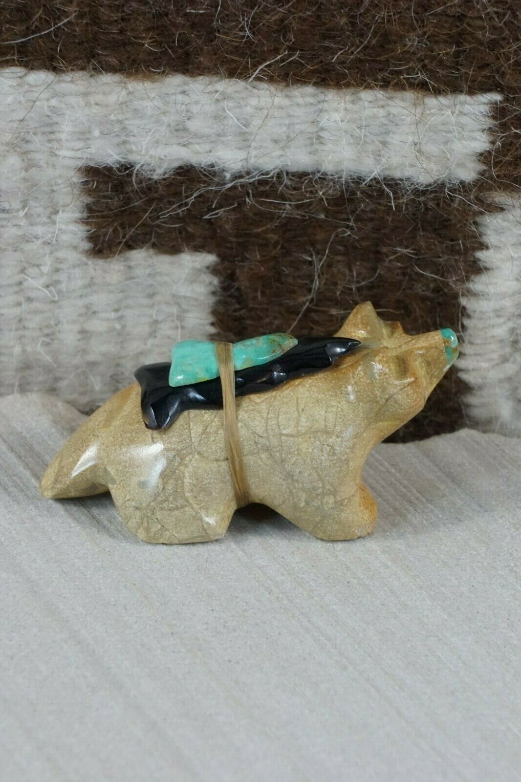 Badger Zuni Fetish Carving - Enrike Leekya - High Lonesome Trading