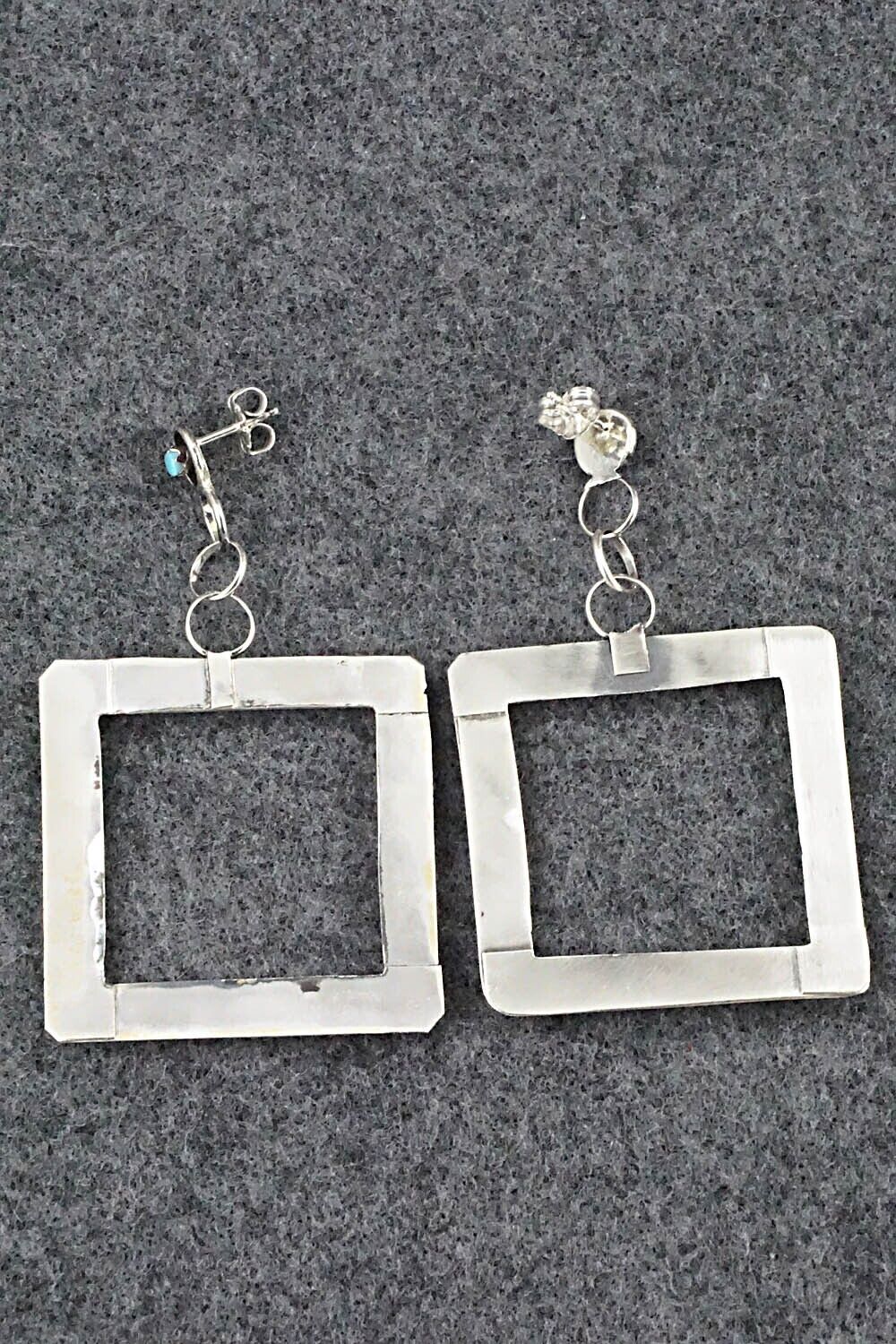 Turquoise & Sterling Silver Earrings - Marlon Quam