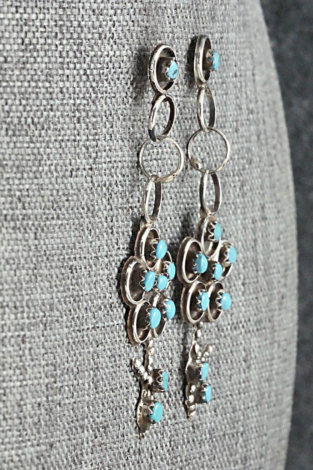 Turquoise & Sterling Silver Earrings - Marlon Quam