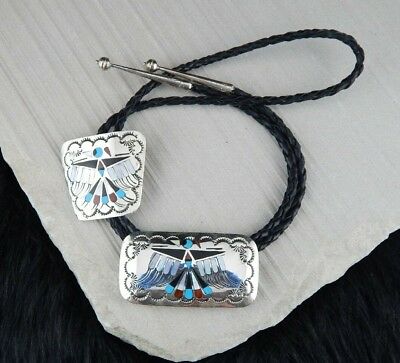 Navajo Bolo Tie & Buckle Sterling Silver - Jane Becenti - High Lonesome Trading