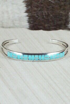 Turquoise & Sterling Silver Bracelet - Glendis Tsadiasi