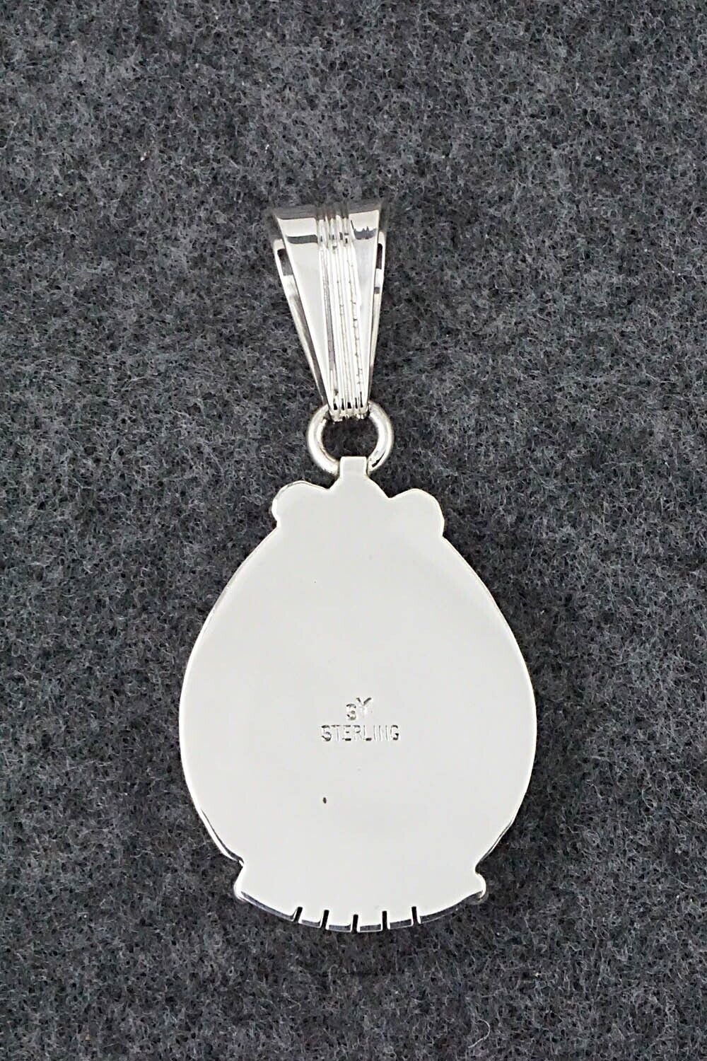Turquoise & Sterling Silver Pendant - Samuel Yellowhair