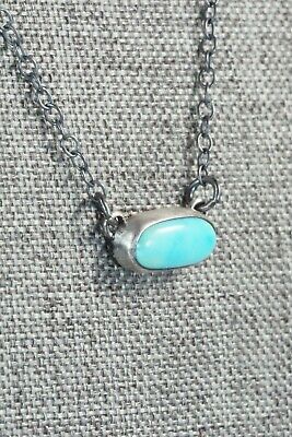 Turquoise & Sterling Silver Necklace - Bernyse Chavez