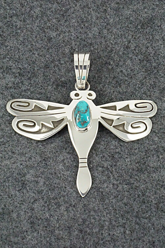Turquoise & Sterling Silver Pendant - Sonny Gene