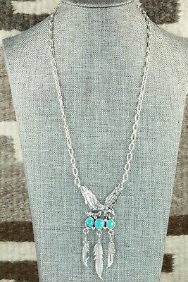 Turquoise & Sterling Silver Necklace - Henry Attakai