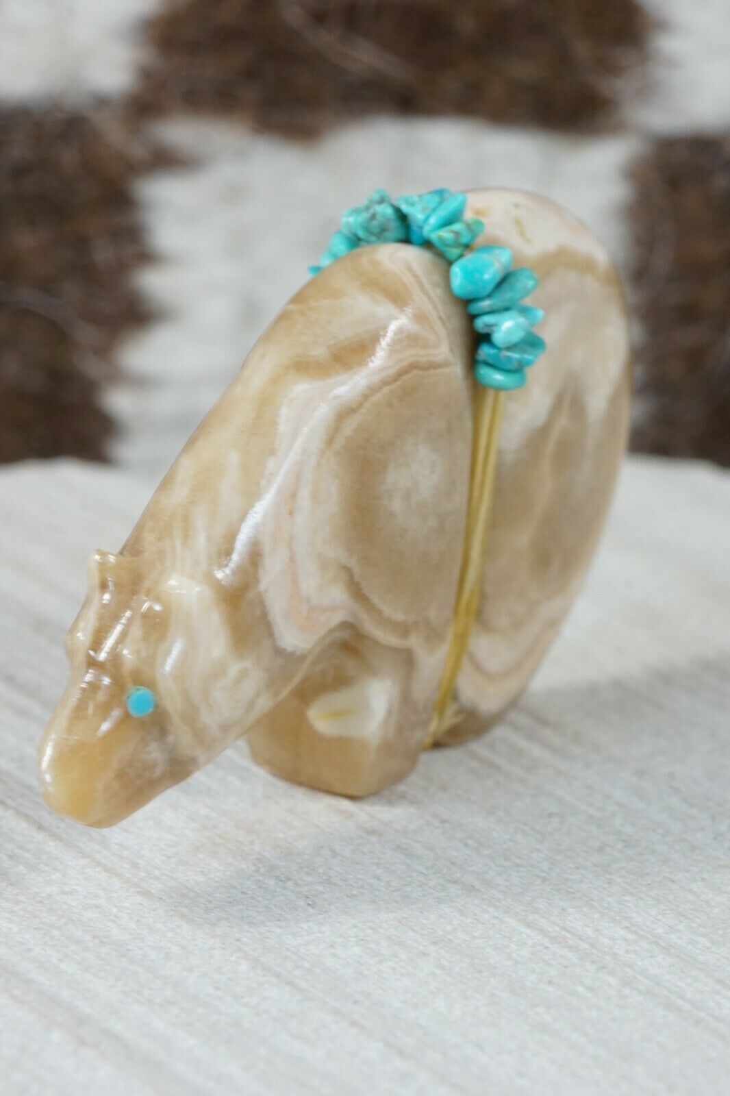 Bear Zuni Fetish Carving - Paulette Quam - High Lonesome Trading
