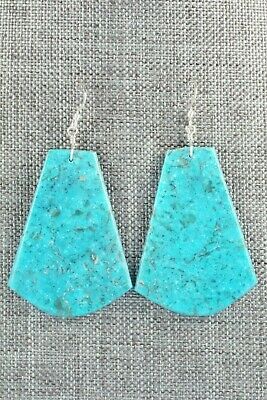 Turquoise & Sterling Silver Earrings - Lupe Lovato